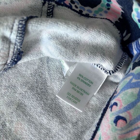 Lilly Pulitzer Skipper Popover High Tide Holy Flockamolie Women's Size Large - Picture 5 of 7